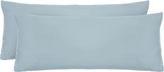 biberna Feinjersey-Kopfkissenbezug 0077144 blau 2X 40x80cm