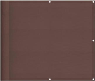 vidaXL Balkon-Sichtschutz Braun 90x1000 cm 100 % Polyester-Oxford 4000391