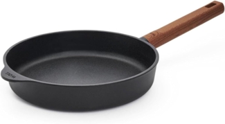 Woll Eco Logic Induktion Gusspfanne Ø 24 cm 5 cm hoch Holzstiel