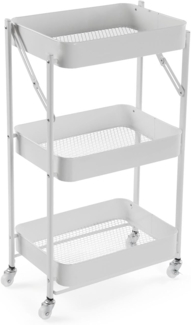 Versa Versa Style Klappbarer Küchenwagen, Maße (H x L x B) 77 x 45 x 29 cm, Weiß