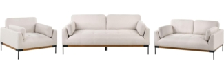 6-Sitzer Sofa Set Hellbeige SKAVEN