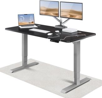 Höhenverstellbarer Schreibtisch (160 x 80 cm) - Schreibtisch Höhenverstellbar Elektrisch mit Flüsterleisem Dual-Motor & Touchscreen - Hohe Tragfähigkeit - Stehtisch von Desktronic