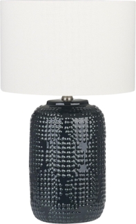 Tischleuchte MUSSEL Keramik Dunkelblau