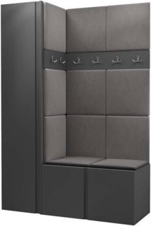 Garderoben-Set Monati IX, Graphit, Farbe: Manila 16