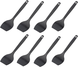 Westmark 8 Raclette-Schaber/Mini-Pfannenwender, Länge: 16,6 cm, Kunststoff, Gourmetta, Schwarz, 204522E3
