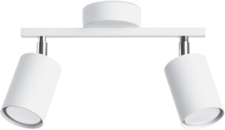 SOLLUX SL. 1124 Deckenleuchte LEMMI 2XGU10 40W Stahl weiß L:26cm B:8cm H:20cm dimmbar