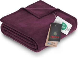 IBENA 'Luxus', Baumwollmischgewebe lila, 150x200 cm