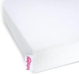 babybay Jersey Spannbetttuch weiß für Boxspring XXL mit Membran