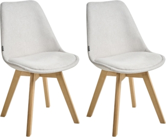 Esszimmerstuhl 2er Set DAKOTA II Cremeweiß