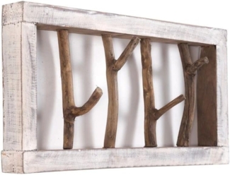 Wandgarderobe LIMB Treibholz 05 weiß-natur