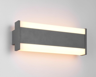 LED Außenwandleuchte DAWSON Up and Down Lichteffekt, Anthrazit Breite 30cm