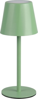 Akku LED Tischleuchte DIAZ kabellos für Innen & Außen, Grün - 21cm klein