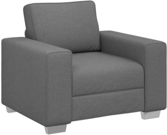 vidaXL Sofa 59cm Dunkelgrau Stoff 4105208