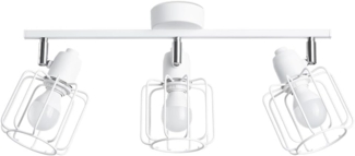 SOLLUX SL. 1113 Deckenleuchte BELUCI 3XE14 40W Stahl weiß L:48cm B:17cm H:19cm dimmbar