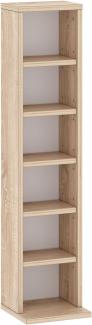 CD-Regal 902 Standregal 21x20x91cm Sonoma Eiche