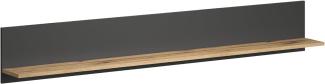 Wandboard Esteban in grau und Eiche Evoke 167 cm