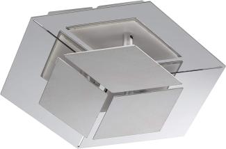 Wofi LED Wandleuchte HARPER, 1-flammig, 12 W, 1000 lm, Warmweiß, Nickel matt/. - WOFI Leuchten