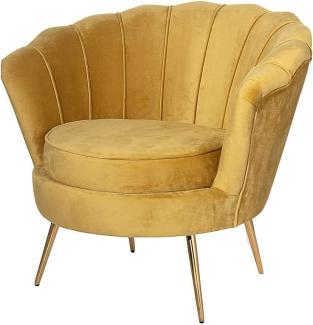 Dekoria Sessel Audrey Mustard