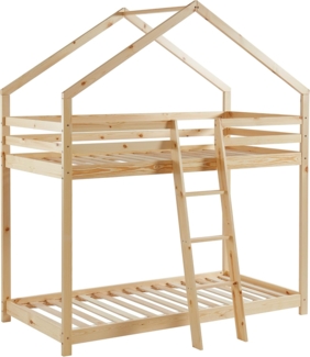 BAÏTA Etagenbett Tiny Kiefer massiv 90x190 cm Lattenrost inkl