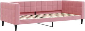 vidaXL Tagesbett Rosa 90x200 cm Samt 354011