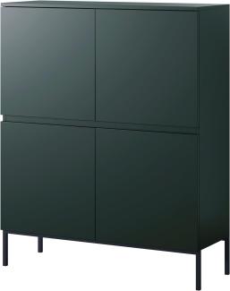 Selsey BEMMI Sideboards, melamine, Dunkelgrün, 100 cm breit