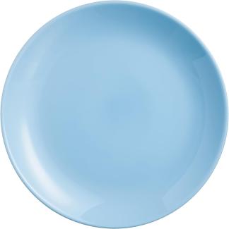 Dajar Dessertteller Hartglasgeschirr, Teller, Essteller Diwali Light Blue 19cm LUMINARC, Blau, 19 cm