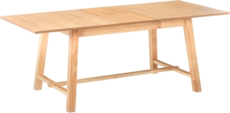 Ausziehbarer Esstisch BARNES Helle Esche 160 200 cm 90 cm