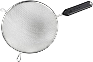 Fackelmann Sieb verzinnt mit Griff Ø 20 cm Seiher Küchensieb Küchenhelfer