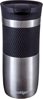 Contigo Thermobecher Byron Snapseal, Edelstahl Isolierbecher, Kaffebecher to go, auslaufsicher, spülmaschinenfester Deckel BPA-frei, 470 ml