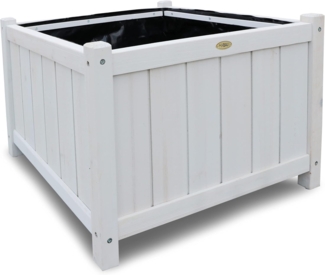 HABAU Blumenkasten (B46 x T46 x H35 cm), mit passgenauer Pflanzfolie