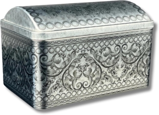 MediMuc Keksdose Schatztruhe, Metall