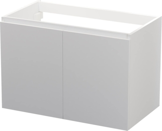 Baikal Modularer Badezimmerschrank mit 2 Türen, Wandmontage, Badezimmermodul, aus Melamin, 16 mm, montiert, mit jedem Oberteil kombinierbar