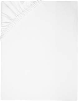 ZOLLNER Spannbettlaken, Fein-Jersey, Gummizug: rundum, 100 x 200 cm, 100% Baumwolle, vom Hotelwäschespezialisten