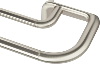 Umbra Gardinenstange Twilight Nickel Matt, 167-366 cm, Stahl, Aluminium