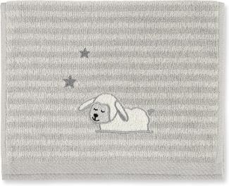 Sterntaler Kinderhandtuch Schaf Stanley, Alter: ab 0 Monate, 50x30 cm, Grau