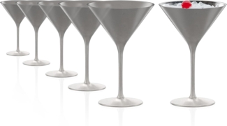 Stölzle Lausitz ELEMENTS Cocktailschale Silber 6er Set - A
