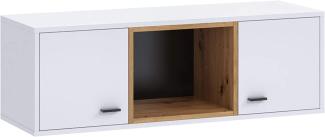 Hängeschrank Olier WISZ2D OL07, Farbe: Artisan Eiche / Artisan Eiche + Schwarz Matt