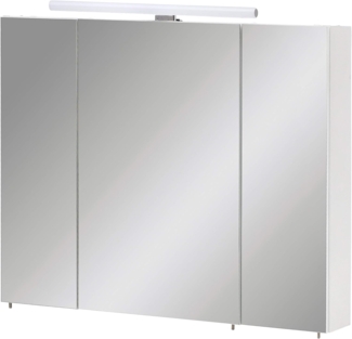 Schildmeyer Spiegelschrank Maxim 155029, mattweiß, 80 x 16 x 74,7 cm
