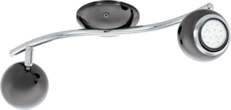 Eglo 31006 Spot LED BIMEDA Stahl nickel-nero, chrom GU10-LED max. 2X2,8W L:36,5cm 3000K