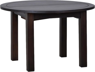 MiaMöbel Esstisch Colombo 120cm rund - ausziehbar Massivholz Akazie Kolonialstil Indien Indisch