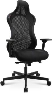 Topstar Bürostuhl Gamingstuhl Sitness RS Sport Plus Mikrofaser inkl. Armlehnen schwarz mit Lordosenkissen