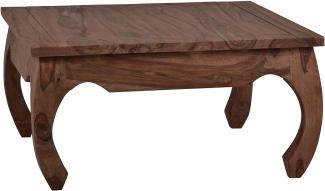 MiaMöbel Opium Couchtisch Colombo 60x60cm Massivholz Teak Kolonialstil Indien Indisch