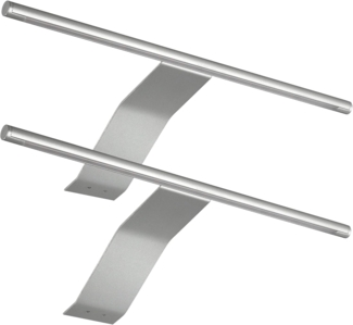 SEBSON Spiegelleuchte LED Schrankleuchte mit Schalter & Stecker 2x 3,5W 2x230lm 3000K 12V, LED integriert, Schalter am Netzkabel, schlanke Form, einfache Montage, 335x170x12mm