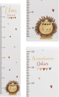 KIDSMOOD - Messlatte für Kinderzimmer Personalisiert, 70-140 cm - Messlatte Kinder Holz personalisiert Mit Namen für Baby- & Kleinkinderzimmer - Individuelles Geschenk für Kinder und Babys zum Geburt