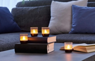 Northpoint LED Dekolicht LED Akku Lounge Lights 4er-Set Touchsensor Innen Außen RGBW