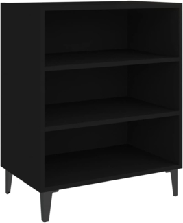 vidaXL Sideboard Schwarz 57 x 35 x 70 cm Spanplatte [806059]