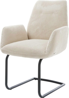 Freischwinger Zoa-Flex Cord Beige Freischwinger rund Schwarz Taschenfederkern