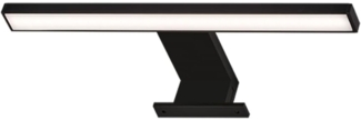 Briloner Leuchten - LED Spiegelleuchte, Spiegellampe IP44, Badleuchte, Badlampe 5 Watt, 500 Lumen, 4000 Kelvin, Schwarz, 300 x 103 x 36 mm (LxBxH)