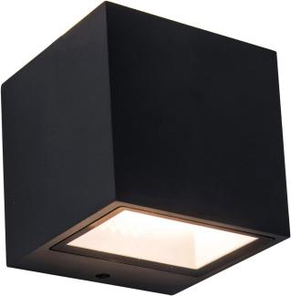 LED-Außenwandleuchte, GEMINI, LED schwarz matt 9W, 850 lm, 3000K B 85, H 86, T 88