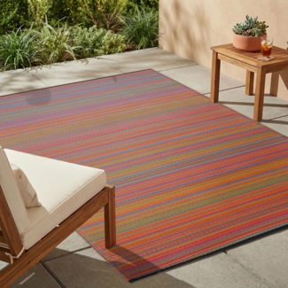 Fab Hab Outdoorteppich Cancun Multicolor aus recyceltem Plastik bunt 240x300 cm